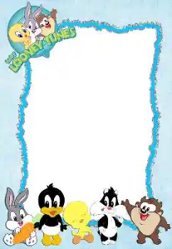 Фотоефект от категория Различни детски № 198811. Надпис на рамката: Baby Looney Tunes