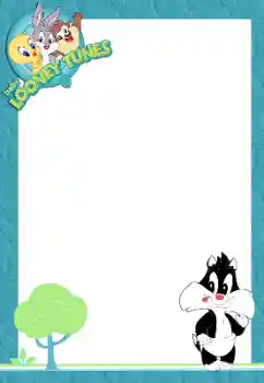 Фотоефект от категория Различни детски № 198812. Надпис на рамката: Baby Looney Tunes