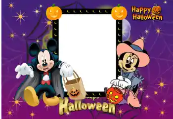 Фотоефект от категория Детски празници № 61622. Надпис на рамката: Happy Halloween