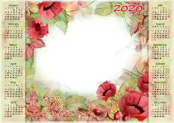 Фотоефект от категория Календари № 160668. Надпис на рамката: 2026