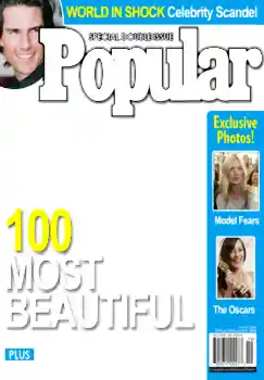 Фотоефект от категория Списания № 4694. Надпис на рамката: Popular