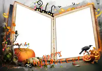 Фотоефект от категория Различни празници № 124304. Надпис на рамката: Happy Halloween