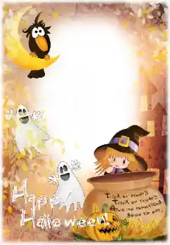 Фотоефект от категория Различни празници № 129973. Надпис на рамката: Happy Halloween