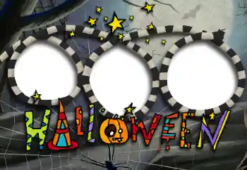 Фотоефект от категория Различни празници № 171754. Надпис на рамката: Happy Halloween