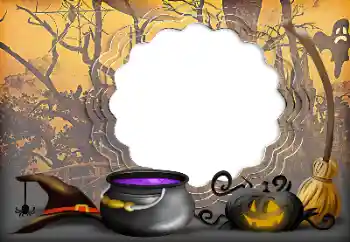 Фотоефект от категория Различни празници № 175381. Надпис на рамката: Happy Halloween