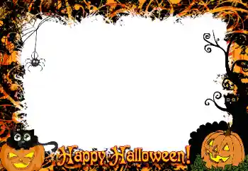 Фотоефект от категория Различни празници № 175382. Надпис на рамката: Happy Halloween