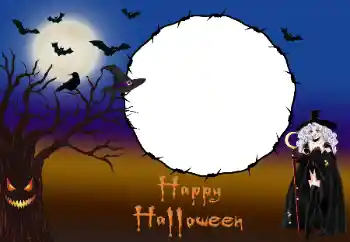 Фотоефект от категория Различни празници № 191755. Надпис на рамката: Happy Halloween