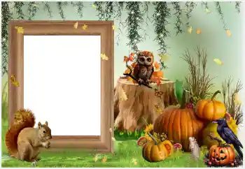 Фотоефект от категория Различни празници № 205586. Надпис на рамката: Happy Halloween